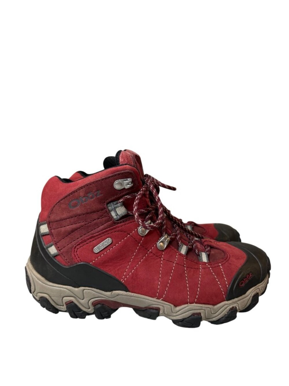 Oboz Womens Bridger Mid B-DRY Rio Red Hiking Boots 8.5W